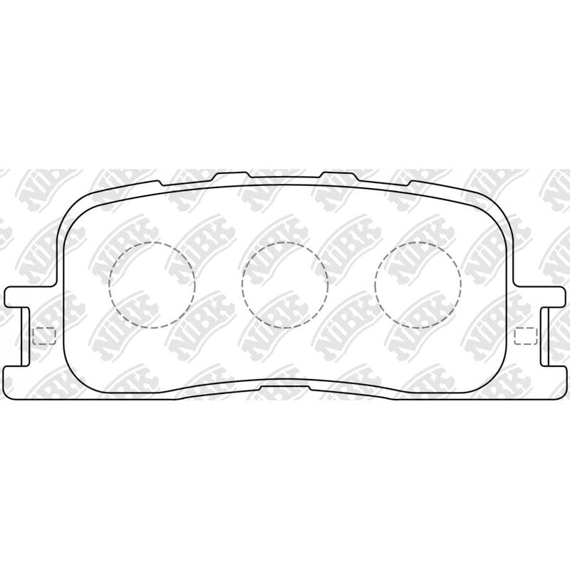 NIBK PN1458 Rear Pads For Chery Lexus Toyota Daihatsu