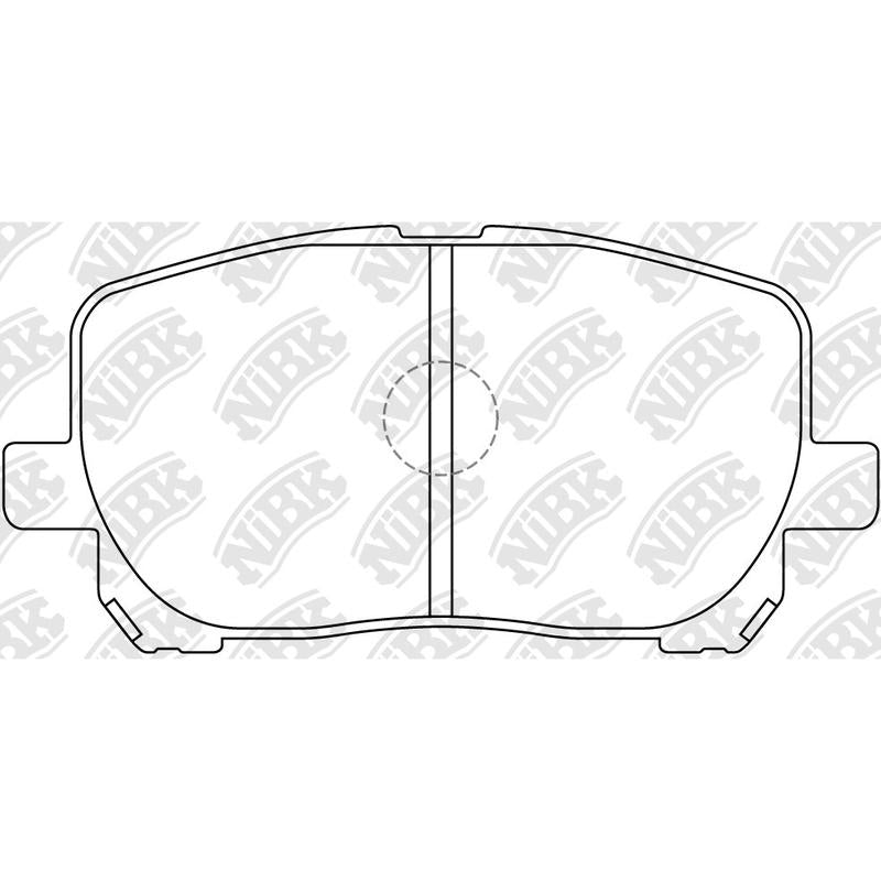 NIBK PN1470 Front Pads For Toyota Pontiac