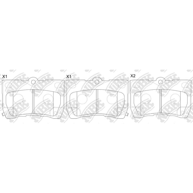 NIBK PN1494 Front Pads For Lexus Toyota