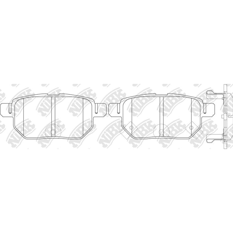 NIBK PN1519 Rear Pads For Lexus Toyota Subaru Haval