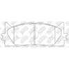 NIBK PN1521 Front Pads For Lexus Toyota Daihatsu NIBK PN1521 Front Pads For Lexus Toyota Daihatsu