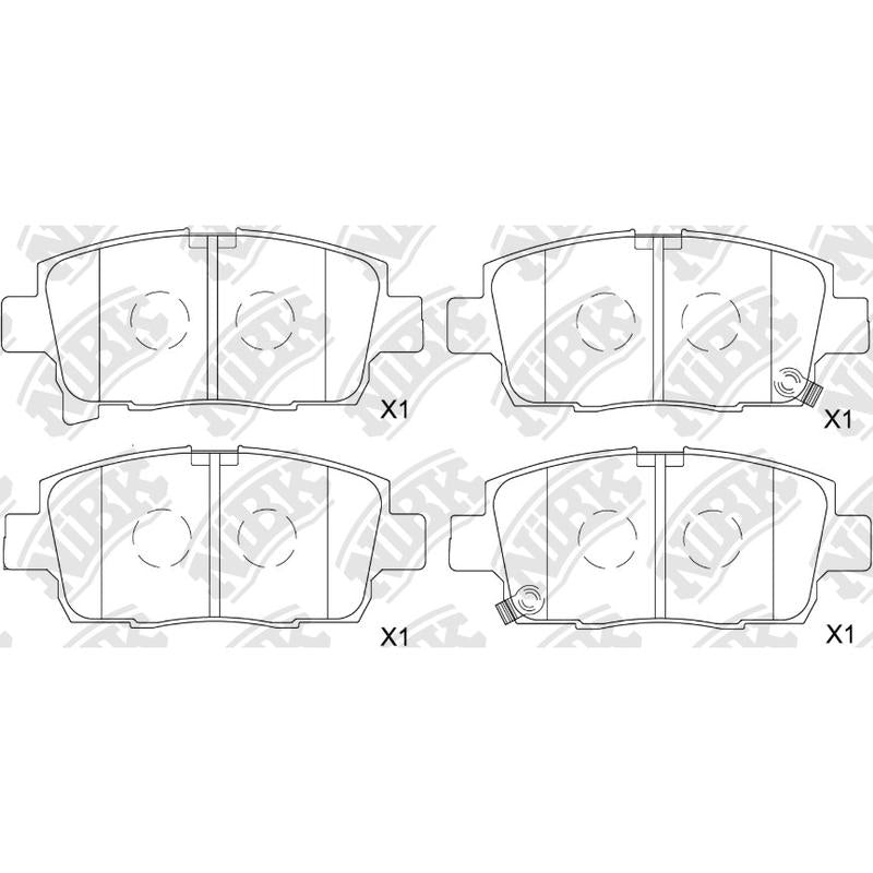 NIBK PN1540 Front Pads For Toyota