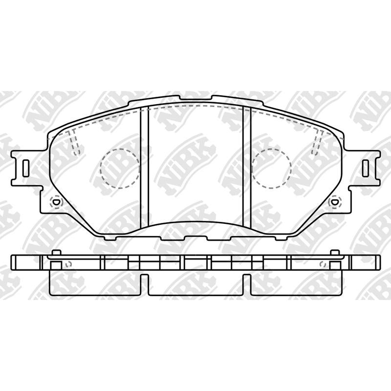 NIBK PN1803 Front Pads For Toyota Hilux Innova