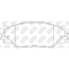 NIBK PN1829 Front Pads For Lexus NIBK PN1829 Front Pads For Lexus