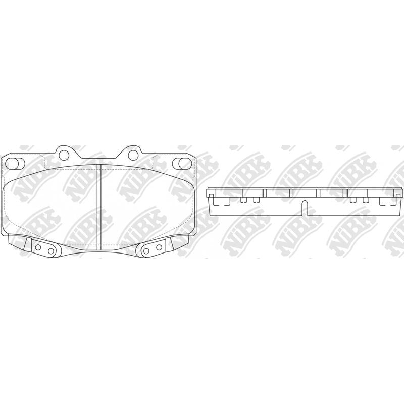NIBK PN1830 Front Pads For Toyota