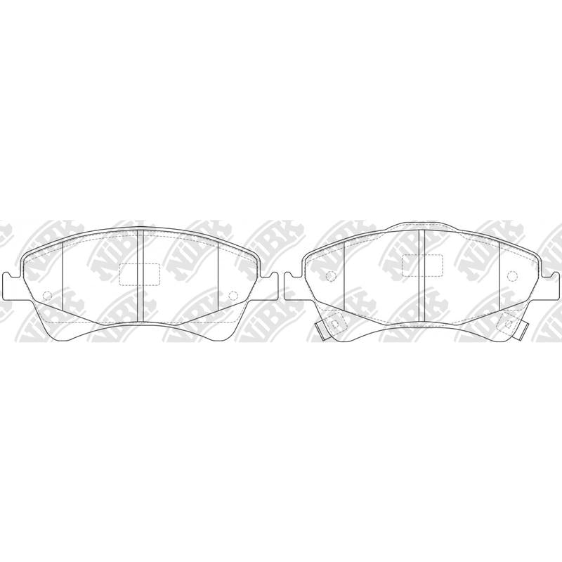 NIBK PN1837 Front Pads For Toyota
