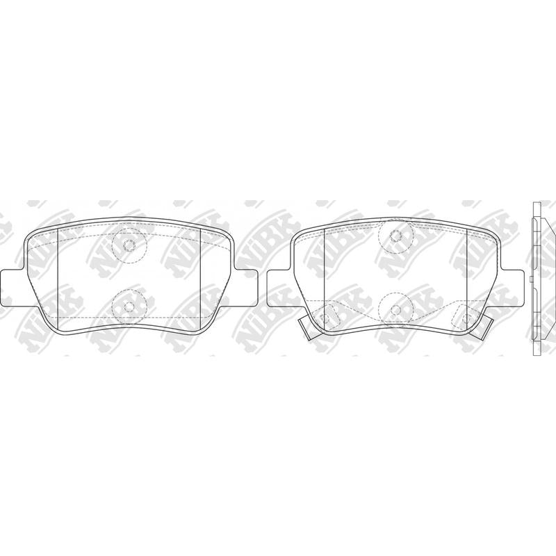 NIBK PN1838 Rear Pads For Toyota Avensis