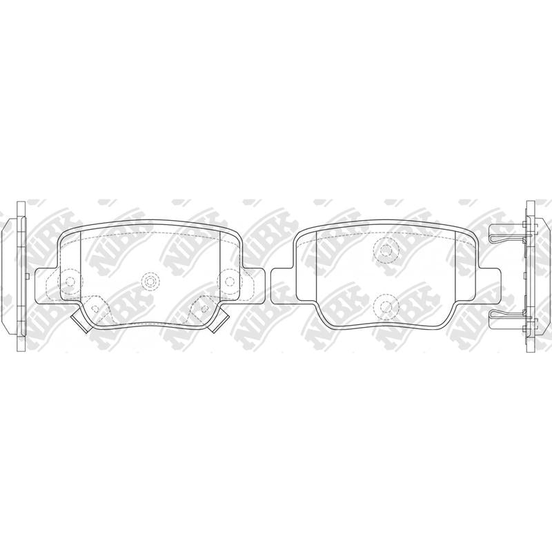 NIBK PN1842 Rear Pads For Toyota Verso