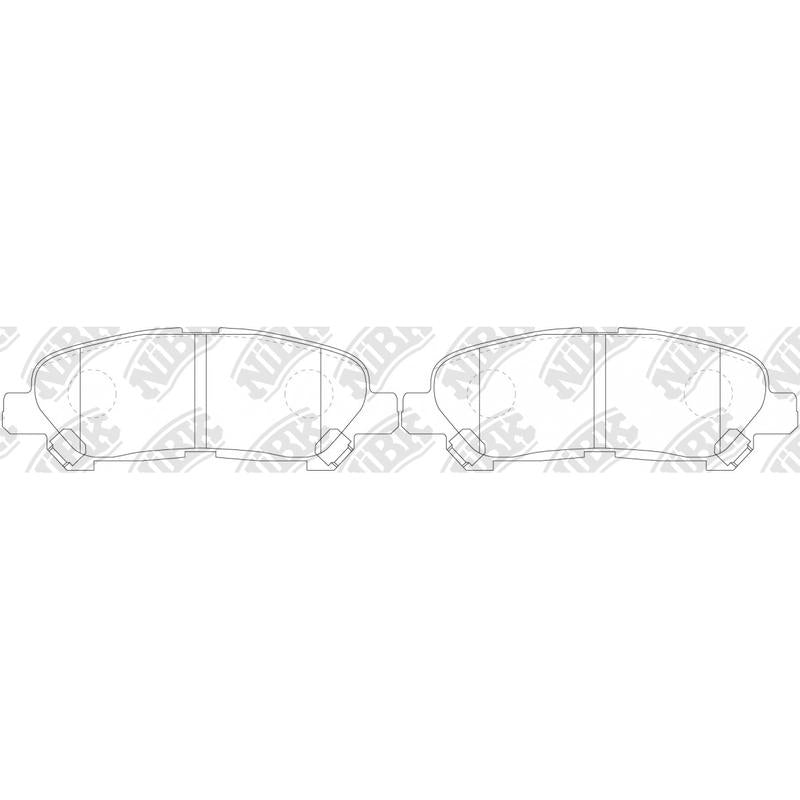 NIBK PN1848 Rear Pads For Toyota Highlander Kluger