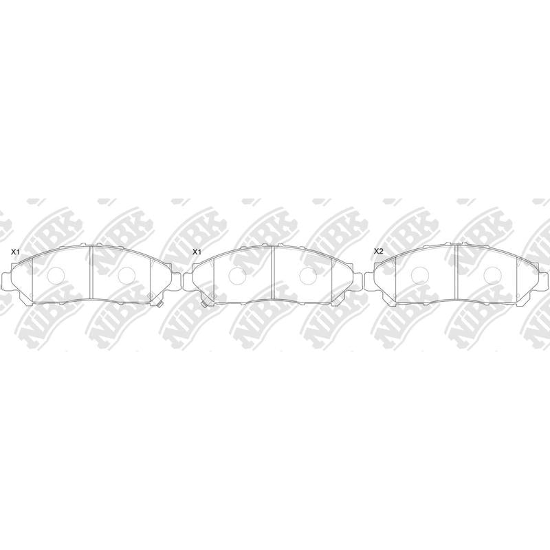 NIBK PN1861 Front Pads For Toyota