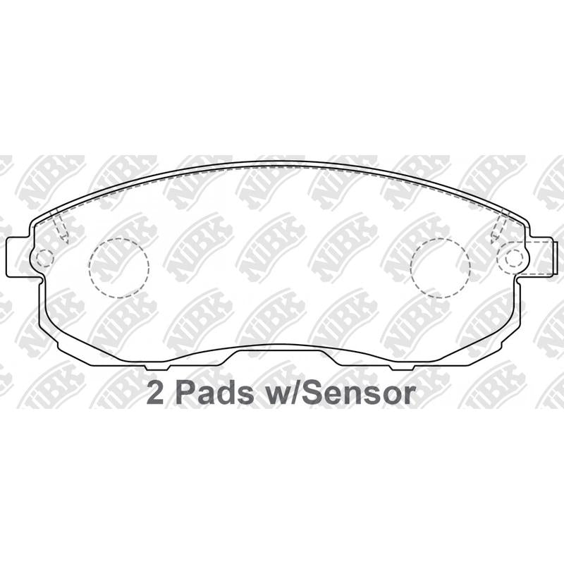 NIBK PN2201 Front Pads For Nissan Suzuki Inffiniti