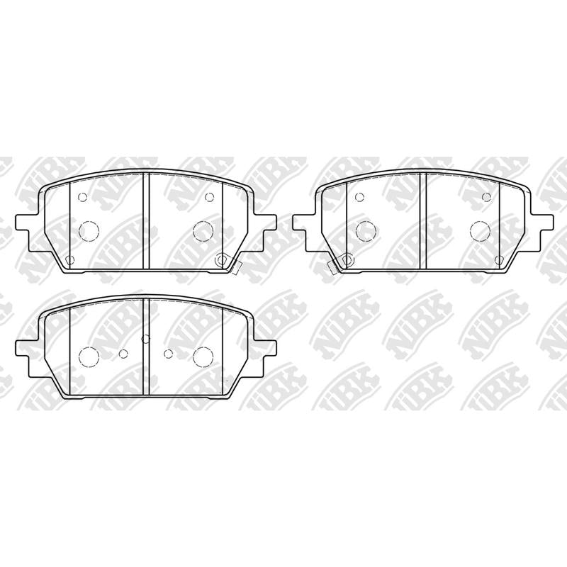 NIBK PN6135 Front Pads For Hyundai Kia Genesis