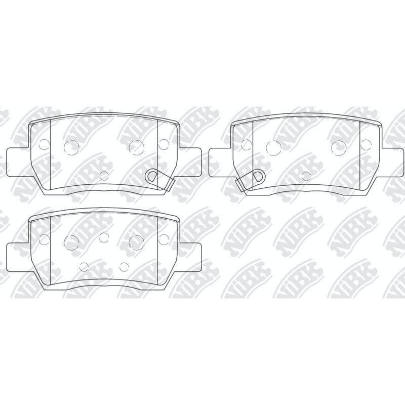 NIBK PN6136 Rear Pads For Kia Seltos