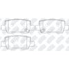 NIBK PN6136 Rear Pads For Kia Seltos NIBK PN6136 Rear Pads For Kia Seltos