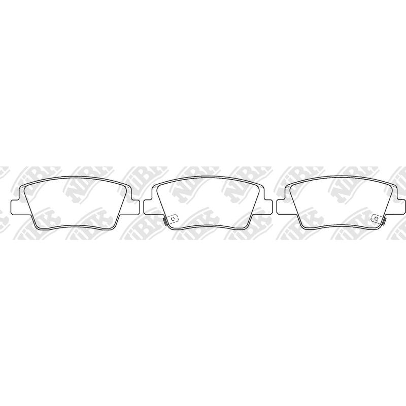 NIBK PN6141 Rear Pads For Genesis Hyundai Kia