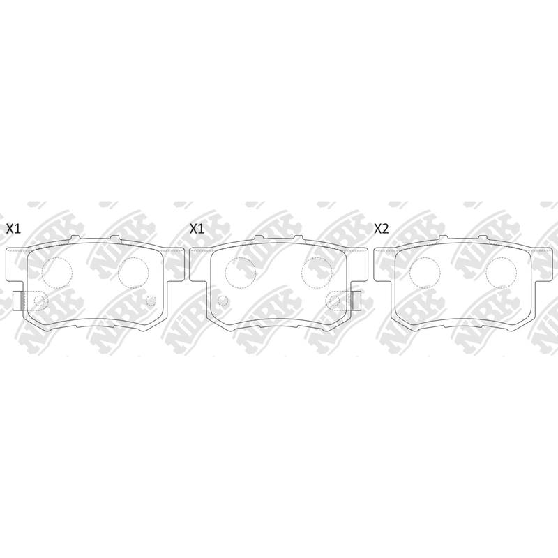 NIBK PN8397 Rear Pads For Honda Rover