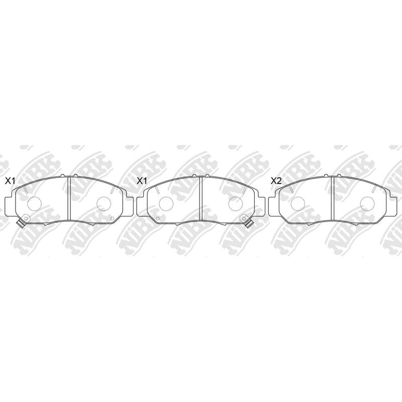 NIBK PN8465 Front Pads For Honda Acura
