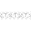 NIBK PN8465 Front Pads For Honda Acura NIBK PN8465 Front Pads For Honda Acura