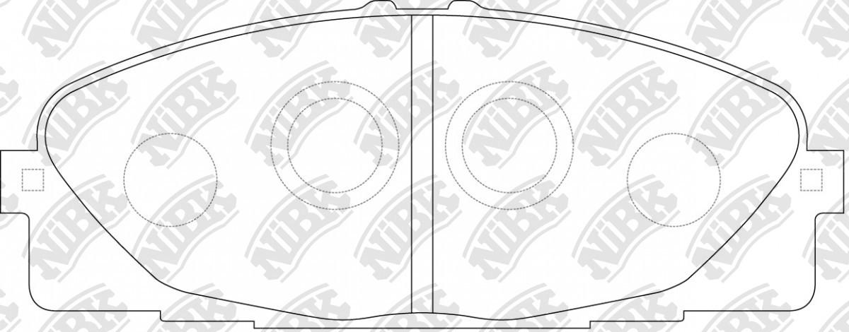 TEMB DB1772= PN1516 Front Pads For Toyota