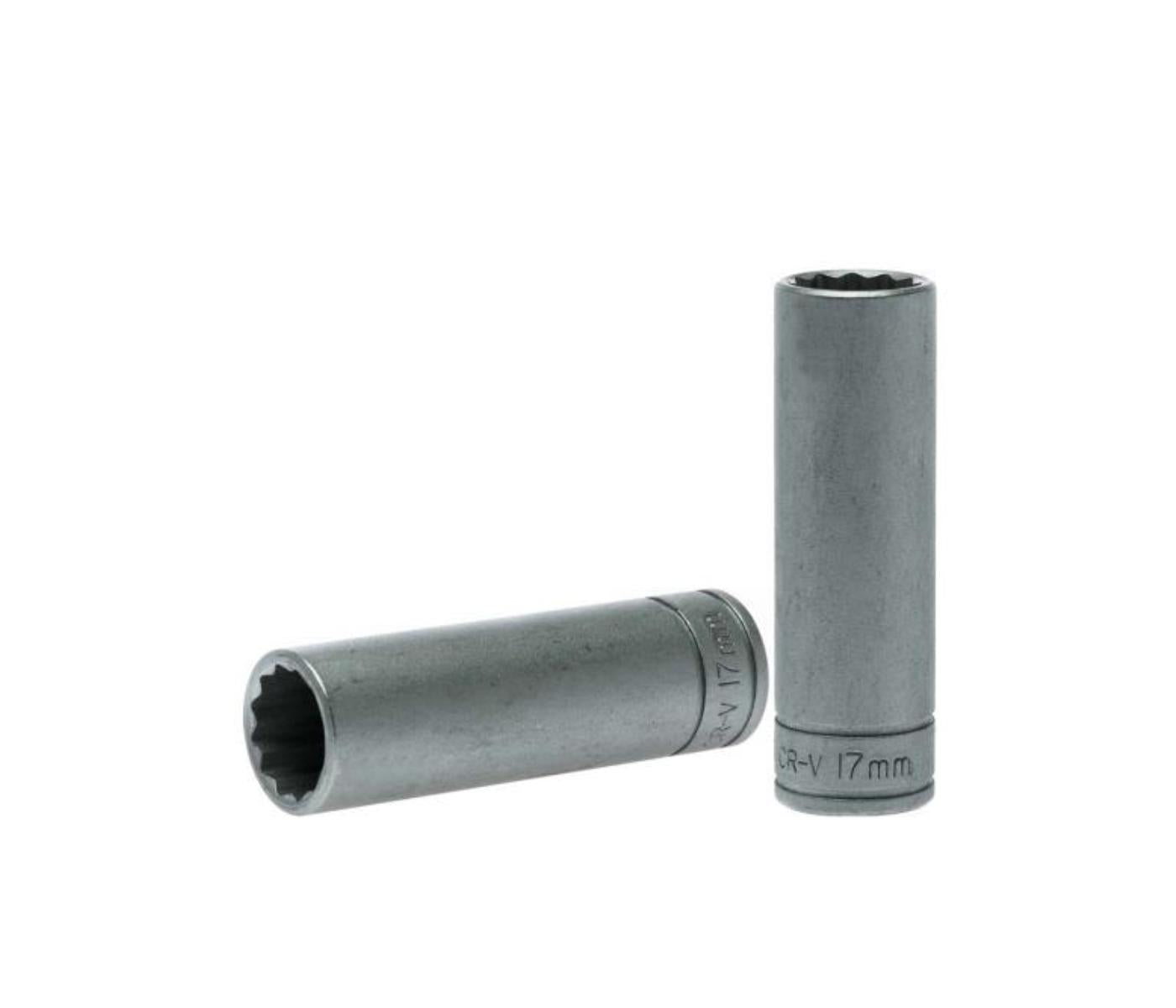 Teng 1/2in Dr. Deep Socket 17mm 12Pnt