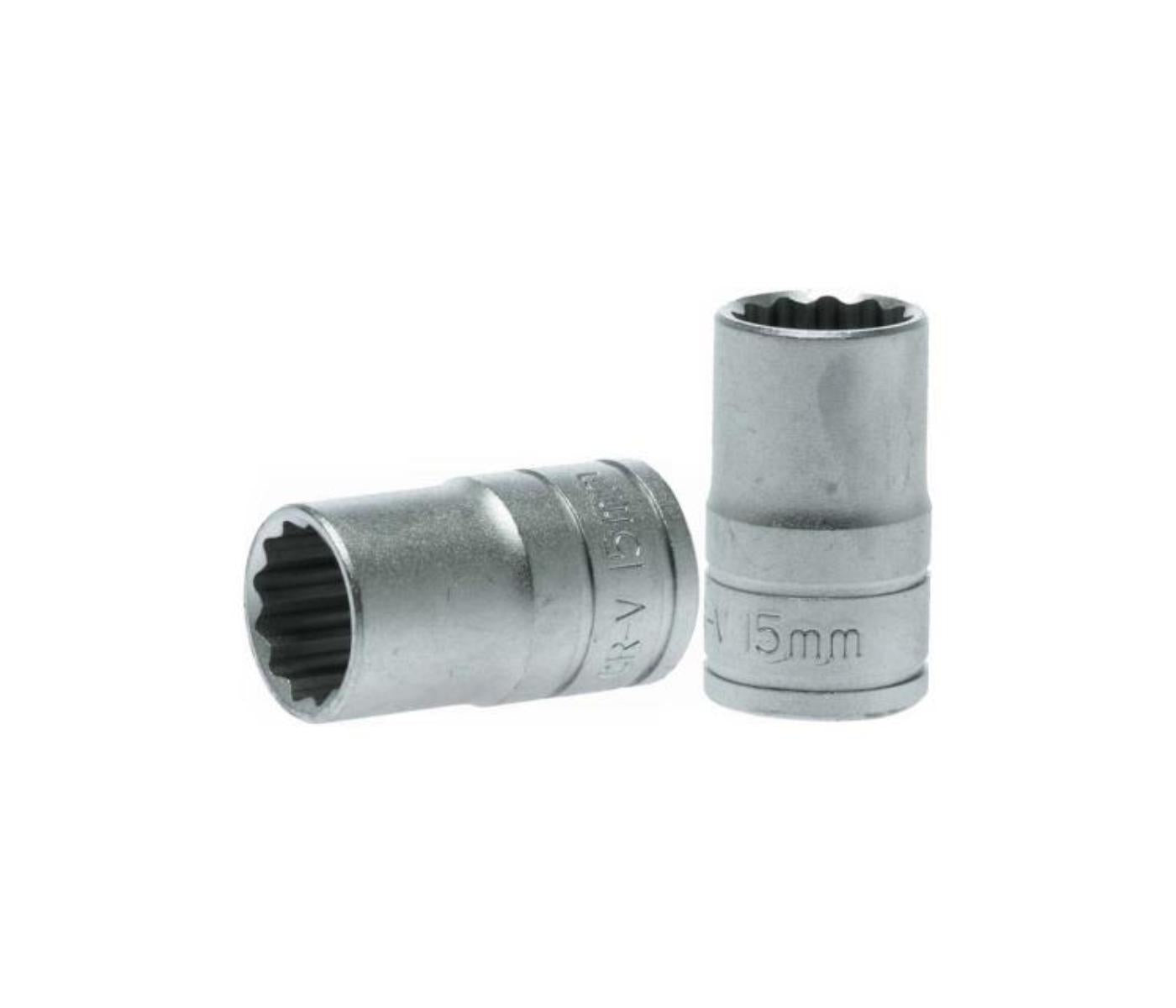 Teng 1/2in Dr. Socket 15mm 12Pnt