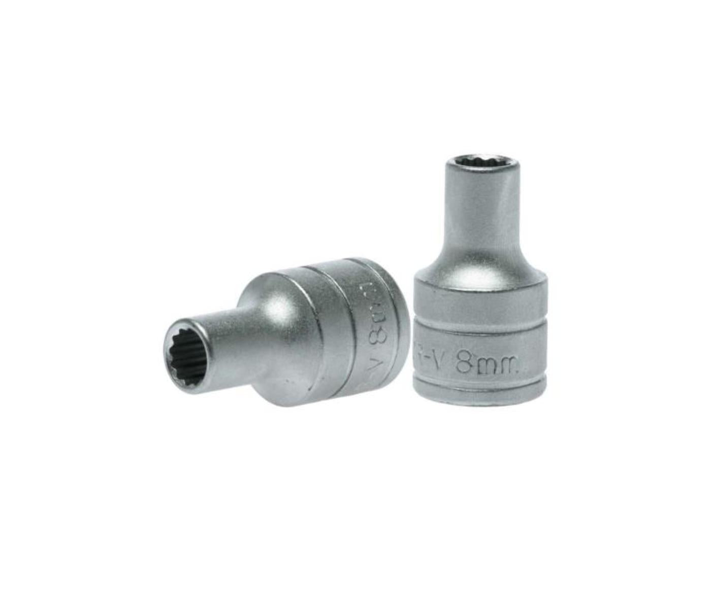 Teng 1/2in Dr. Socket 8mm 12Pnt