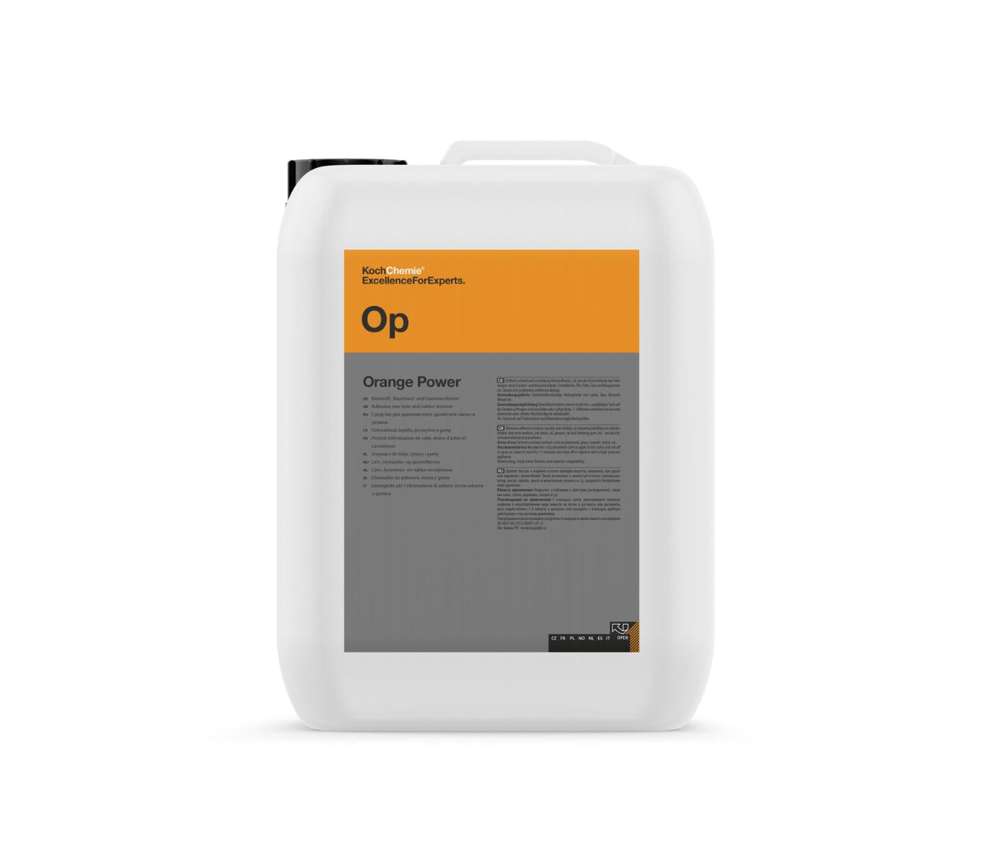 Koch-Chemie Orange Power Op & Natural Extract-Based Stain Remover & Halogenated Hydrocarbons-Free 10L