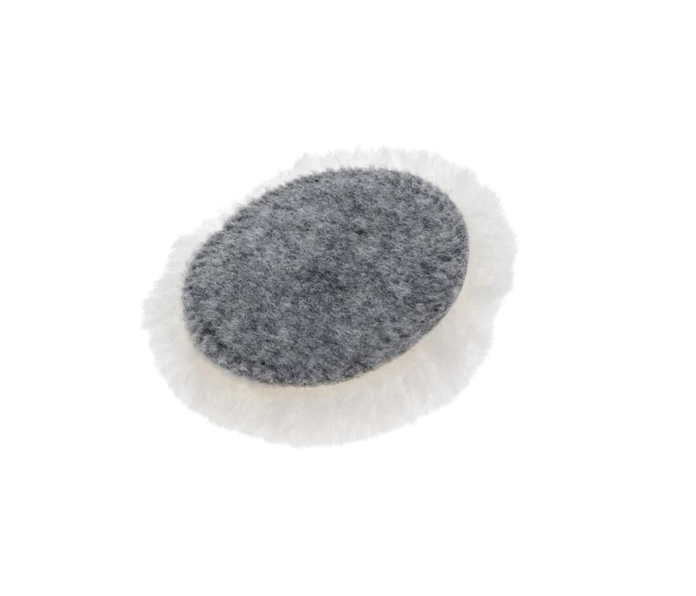 Koch-Chemie Lambswool Pad & Non-Pilling Natural Polishing Pad 80mm