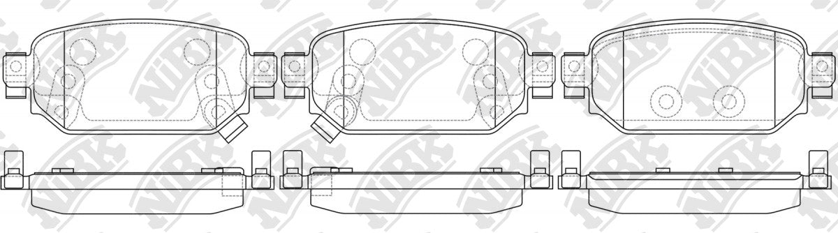 NIBK PN5819 Rear Pads For Mazda CX-3 Mazda 3