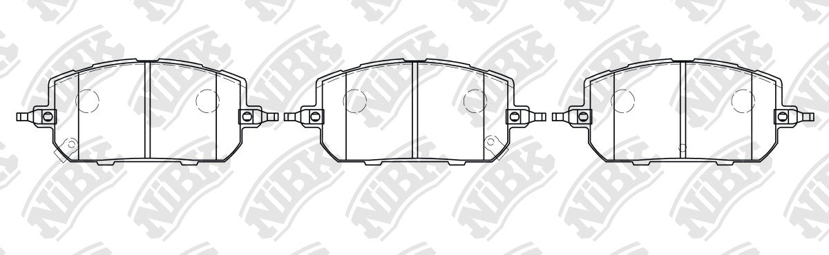 NIBK PN5810 Front Pads For Mazda