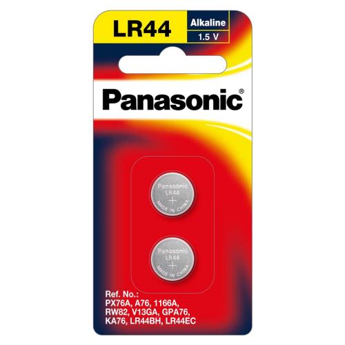 Panasonic 1.5V LR44/A26 Button Battery (11.6mm X 5.4mm)