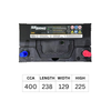 SEBANG NS60ZL NS60L 55B24L 400CCA 238*129*225 SEBANG NS60ZL NS60L 55B24L 400CCA 238*129*225