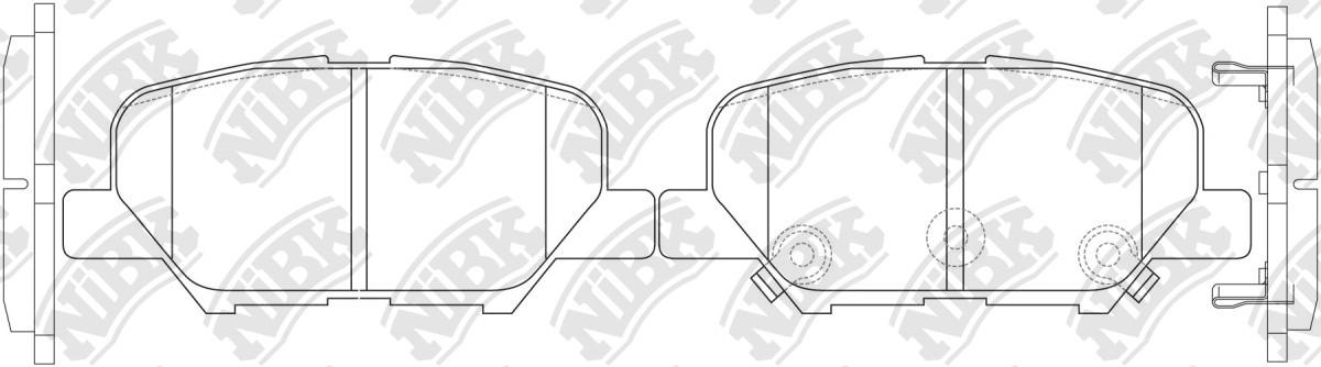 BREMTEC BT19430= PN25003 Rear Pads For Mazada Mitsubishi