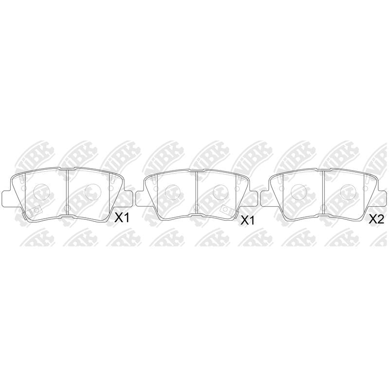 BREMTEC BT1402= PN0538 Rear Pads For Hyundai Kia Ssangyong