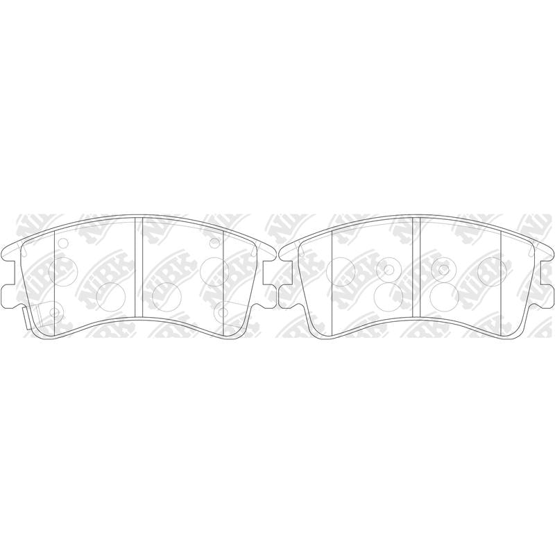 TECHSTOP DB1484 =PN5526 Front Pads For Mazda