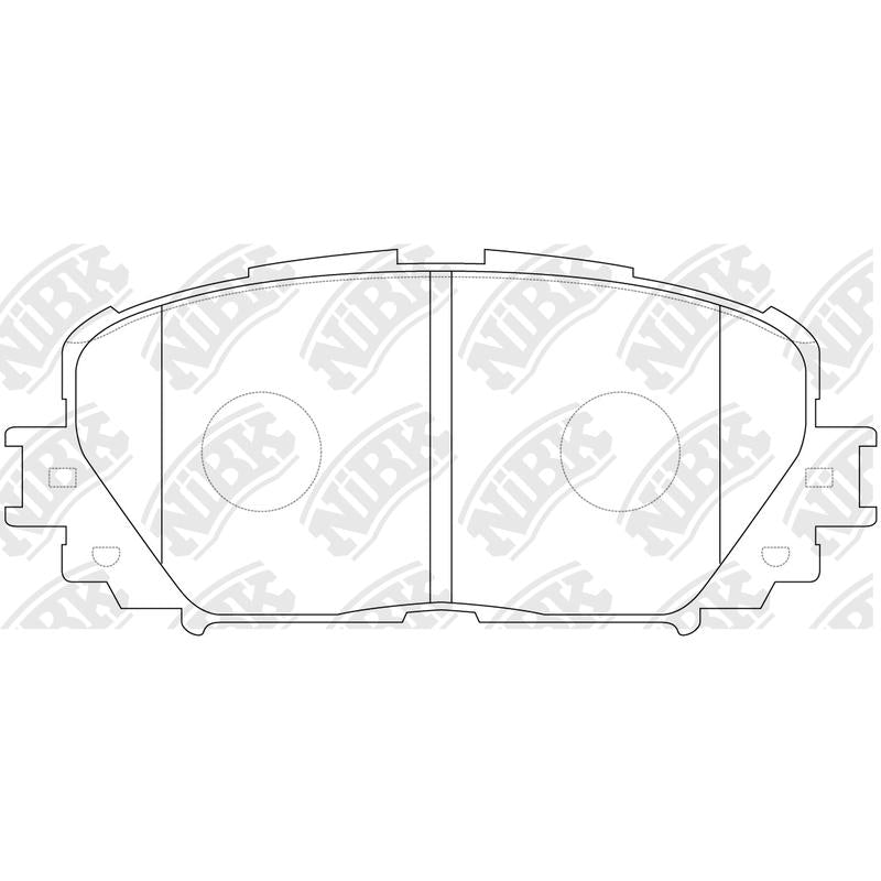 TECHSTOP DB1785= PN1518 Front Pads For Subaru Toyota