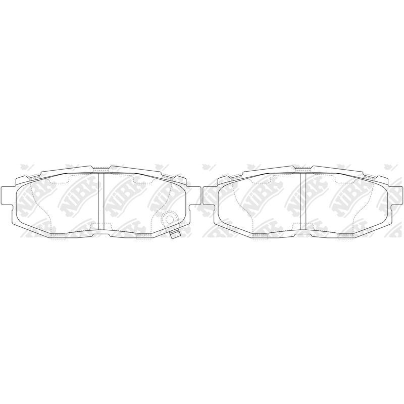 BREMTEC BT1892= PN7803 Rear Pads For Subaru Toyota