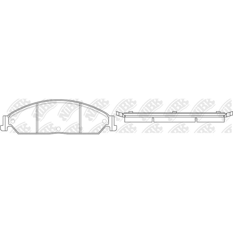BREMTEC BT1308= PN0826 Front Pads For Ford