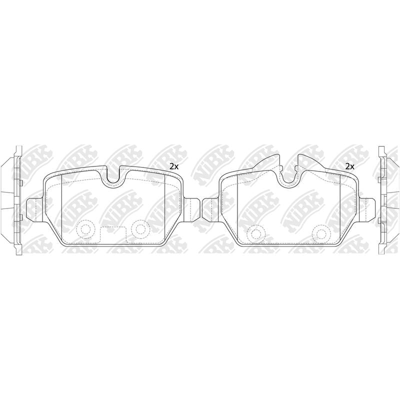 BREMTEC BT1965= PN0549 Rear Pads For BMW MINI