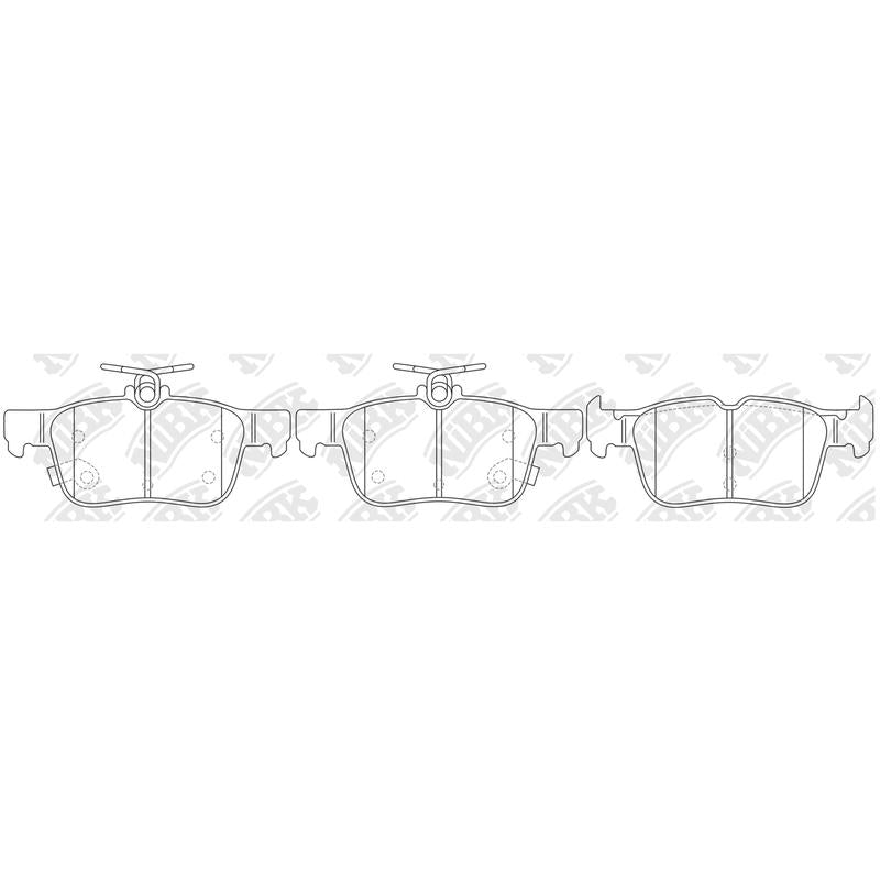 BREMTEC BT2030= PN0352 Front Pads For Audi Ford Mazda Volvo