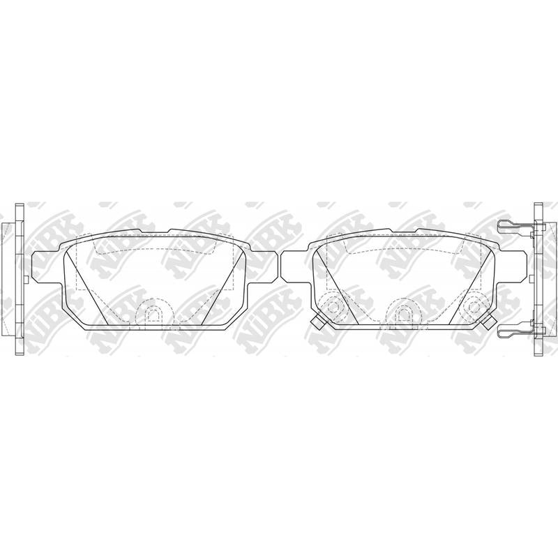 BREMTEC BT2181= PN9808 Rear Pads For Suzuki Nissan