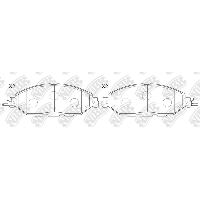 BREMTEC BT18630= PN50001 Front Pads For Infiniti