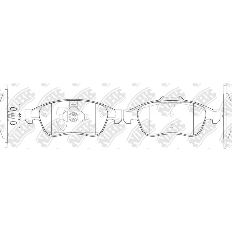 BREMTEC BT1735EL= PN0551 Front Pads For Nissan Mitsubishi