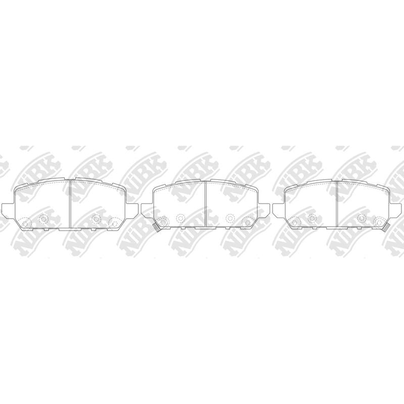 TEMB DB2355= PN8812 Rear Pads For Honda