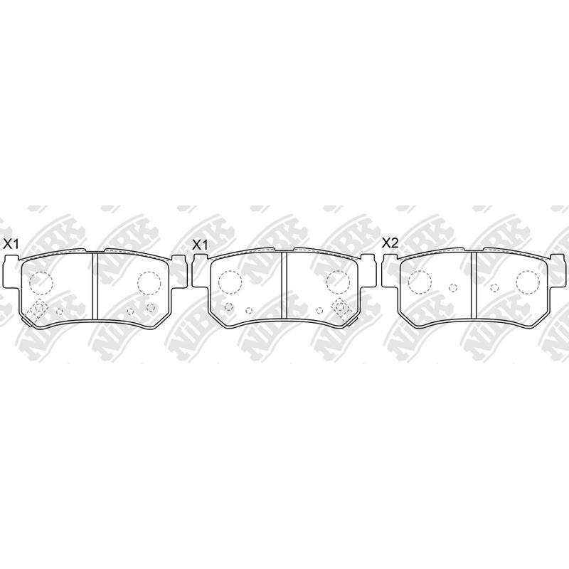 BREMTEC BT1848= PN0440 Rear Pads For Ssangyong