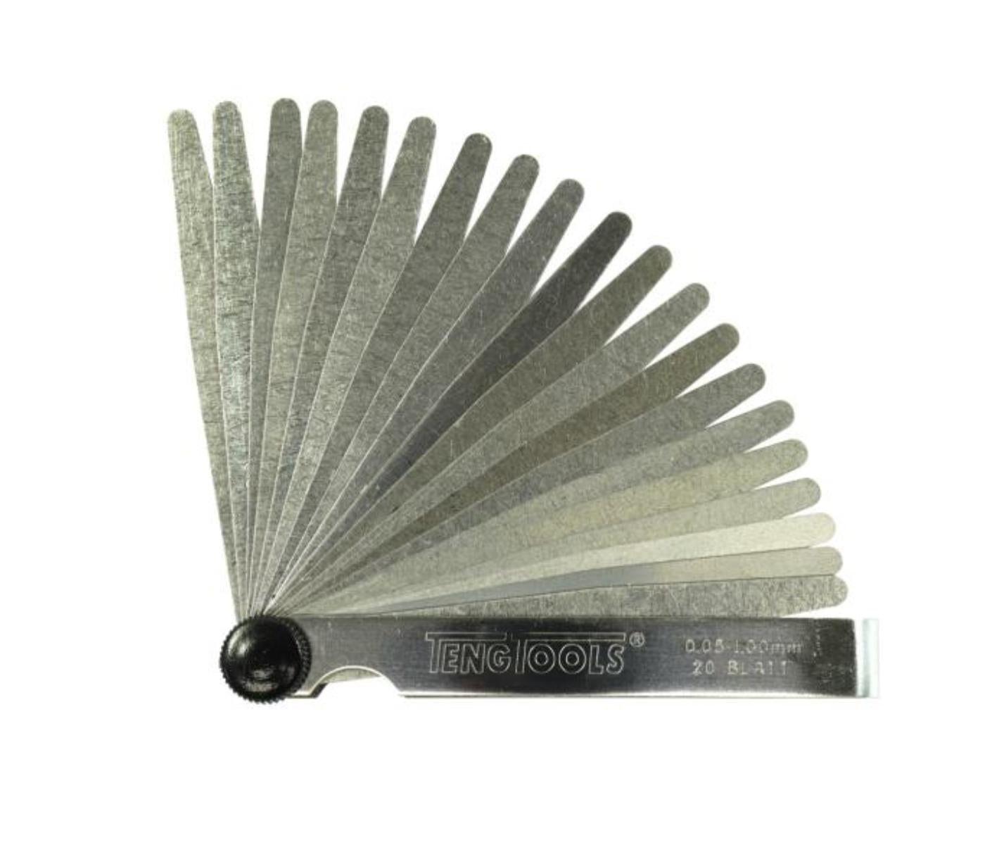 Teng 20 Blade Feeler Gauge 0.05-1.00 x 100mm