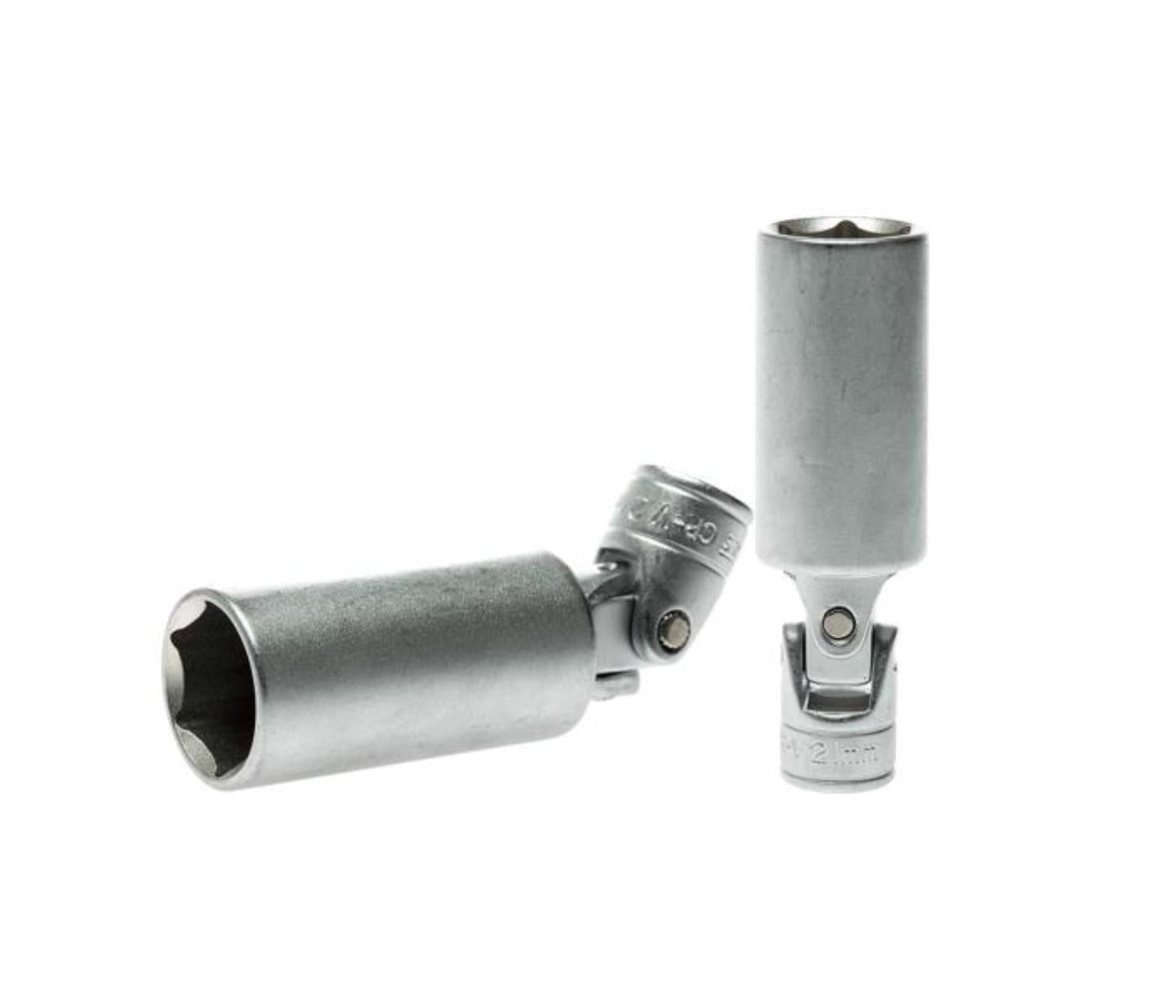 Teng 3/8in Dr. Uni-Joint Spark Plug Socket 21mm