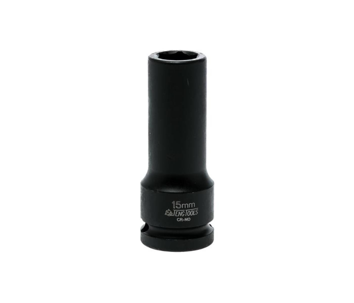 Teng 1/2in Dr. Deep Impact Socket 15mm DIN