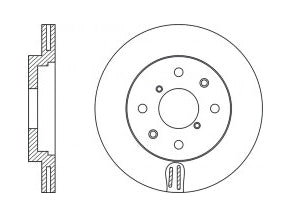 NIBK RN1525V Front Rotors For Opel Suzuki