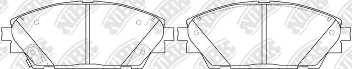 BREMTEC BT20070= PN25005 Front Pads For Mazda